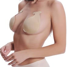 Women's Silicone Invisible Bra Push Up Dolphin Breast Lift Up Bra Tape Stickers Anti Emptied Chest Paste Adhesive Bras For Women 2024 - buy cheap