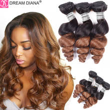 DreamDiana Remy Ombre Brazilian Loose Wave Bundles 30 Inch Bundles 2 Tones T1B 30 Tissage Bresilien Hair Extensions Human Hair 2024 - buy cheap