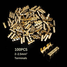 100Pcs DJ453C U-shaped Terminal Tab Cold Inserts Connectors Cold Terminal Small Teeth Fascia Terminal 2-2.5mm2 2024 - buy cheap