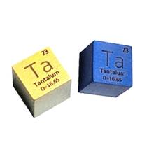 Cubo de tantalio azul metálico arcoíris para colección de elementos, experimentos de ciencia, 99.95%, 3N5, 10x10x10mm, Cubo de Ta colorido para investigación 2024 - compra barato