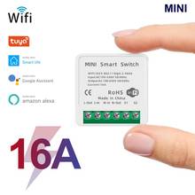 MINI 16A Tuya Wifi Smart Switch Timer Wireless Switches Voice Control Smart Life APP Remote Control Works With Alexa Google Home 2024 - buy cheap