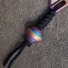 Titanium Knife Beads Planet Paracord Beads Round Ball Keyring Accessories DIY Titanium Rope Bead 2024 - buy cheap