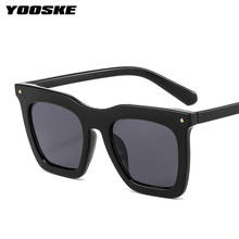 YOOSKE Oversized Sunglasses For Women Vintage Brand Design Sun Glasses Men Square Eyeglasses 2021 Fashion Big Frame Eyewear 2024 - buy cheap