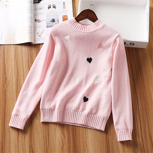 Baby Girls Sweaters Winter Warm Thick Knitwear Love Heart Pattern Spring Autumn Girls Pullovers O-neck Tee Sweaters Girl Clothes 2024 - buy cheap