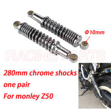 Motocicleta 280mm cromada para moto honda monkey, bicicleta z50 z50j z 50 50cc pit bike 2024 - compre barato