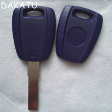 DAKATU Blue Replacement Car Key Case Blank Shell for Fiat Ducato Transponder Key (SIP22) 2024 - buy cheap