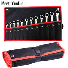 Practical Canvas Tool Bag wrench tool roll up Foldable Spanner Organizer Pouch Case hand tool storage bag 2024 - купить недорого