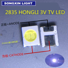 500 шт. HONGLI LED 3528 2835 1210 LED TV подсветка Высокая мощность 1 Вт 3 в LED подсветка холодный белый LED LCD Телевизор подсветка применение 2024 - купить недорого