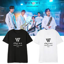 Nova moda coreana kpop onewe camiseta 1st álbum completo um unisex manga curta camiseta de algodão casual verão o-pescoço camiseta femme 2024 - compre barato