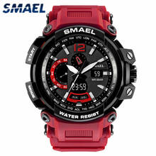 SMAEL NEW Military Watch Waterproof Shockproof Sport Quartz Digital Dual Display Mens Watch LED Calendar Watch Relogio Masculino 2024 - buy cheap