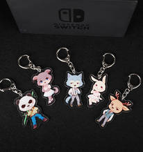 BEASTARS Anime Keychain Legoshi Regoshi Haru Louis Rui Juno Gouhin Cute Animal Acrylic Keychain 2024 - buy cheap