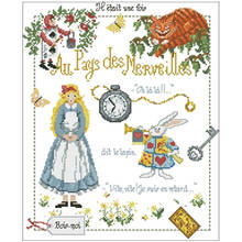 TOP Alice patterns Counted Cross Stitch 11CT 14CT18CT  DIY Cross Stitch Kits Embroidery Needlework Sets 2024 - buy cheap