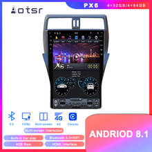 Reproductor multimedia con pantalla de 16 "y navegación GPS para Toyota, autorradio estéreo estilo Tesla con Android 8, DVD, para Toyota Prado 150 2018 + 2024 - compra barato