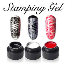 MONASI Stamping Paint Gel Nail Art Gel Nail Polish For Manicure Nails Black White Red Colors UV Decoration Gel Paint Varnish 2024 - buy cheap