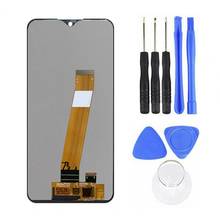 Amoled lcd screen display toque digitador assembléia peças para samsung galaxy m01 2024 - compre barato