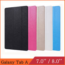 Funda Samsung Galaxy Tab A A7 7.0 8.0 9.7 10.1 10.4 10.5 T280 T350 T380 P200 P205 T290 T500 leather flip cover stand tablet case 2024 - buy cheap