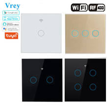 Vrey WiFi Touch Switch AC100V-240V Smart Wall Touch Switch Suppor Remote Controller With Alexa / Google Home 2024 - buy cheap
