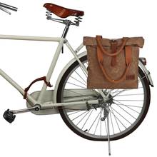 Tourbon-Bolso Vintage Premium para asiento trasero de bicicleta, bandolera de lona encerada Retro, bolso de mano para ciclismo de ciudad, para viajes 2024 - compra barato