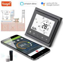 Termostato inalámbrico Tuya, controlador de temperatura inteligente Wifi para caldera de Gas y actuador de calefacción de habitación, funciona con Google Home, Alexa 2024 - compra barato