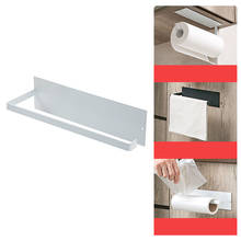 Cabide de papel de cozinha, suporte para rolo de papel, toalha, armário, prateleira de parede, suporte de armazenamento 2024 - compre barato