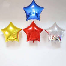 Globo de aluminio de estrella de cinco puntas de 32 pulgadas, suministros de fiesta de cumpleaños para niños, globos de aire para decoración de boda 2024 - compra barato