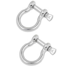 2 Pcs. Universal M10 Round Shackle Anchor Shackle, Stainless Steel, Corrosion-resistant 2024 - buy cheap