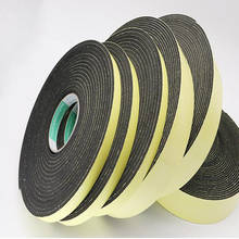 Strong adhesion  EVA black sponge foam  rubber tape  anti-collision seal strip 1, 2, 3mm thick 2024 - buy cheap
