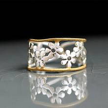 2021 New Fashion Flower Rings for Women Party Jewelry Accessories Girl Gift Simple Vintage Blossom Rings 2024 - buy cheap