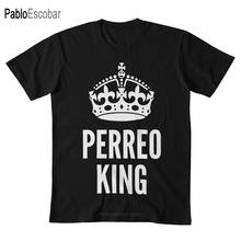 Camiseta versión blanca de Perreo King, remera de reggaeton, música, salsa, latina, latina, bachata, cumbia, América latina, merengue 2024 - compra barato