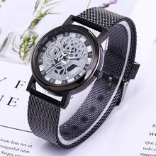 Watch 2020 Minimalist Men Luxury Stainless Steel Quartz Military Sport Plastic Band Dial Wrist Watch Relogio Masculino @5 2024 - buy cheap