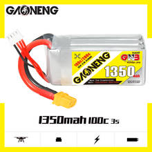 Bateria de gaoneng gnb para drone, mais nova bateria de 1350mah, 11.1v, 100c, 3s, lipo, com plug xt60, para drone de corrida, quadricóptero rc 2024 - compre barato