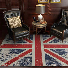 Modern Retro Red Blue British Flag Carpet Living Room Classic England Decor Fashion Carpet Kids Room Bedside Mat Kitchen Rug 2024 - buy cheap