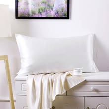 Funda de almohada de seda de 100% para el hogar, cubierta suave de gusano de seda de Mora, color rosa y negro, con cremallera, estándar para dormitorio 2024 - compra barato
