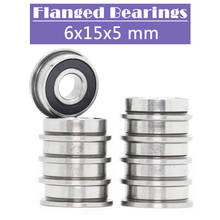 F696-2RS Bearing 6*15*5 mm ( 10 PCS ) Miniature Flanged F696RS Ball Bearings RF-1560DD 2024 - buy cheap