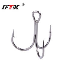 10-20pcs Fishing Hook High Carbon Steel Overturned Treble Hooks Hard Bait Fishing Tackle Round Bend Treble Hook For Pike Bass 2024 - buy cheap