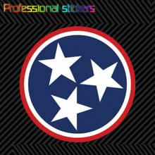 Tennessee estrelas adesivo premium cortado vinil tn bandeira adesivos para carro, rv, laptops, motocicletas, material de escritório 2024 - compre barato