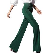 new arrival fashion high waist wide leg pants women office lady ol long flare tourse 2024 - buy cheap