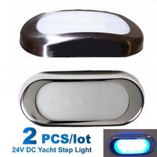 24V DC LED Boat Step Light Waterproof Stainless Steel Tope Deck/Courtesy Lamp for Yacht/Marine/Boat/Camper Trailer Blue Lighting 2024 - buy cheap