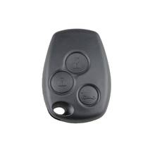 3 кнопки дистанционного ключа оболочки чехол без лезвия для Renault Logan Sandero Clio Fluence Vivaro Master Traffic 2024 - купить недорого