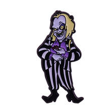 Coleção de fãs de filmes de terror retro 80s beetlejuice distintivo 2024 - compre barato