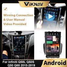 Android 13.6 inch HD screen stereo car radio For Infiniti Q50L Q50S Q50 Q60 2015-2019 Mark 5 car PX6 DVD multimedia player 2024 - buy cheap