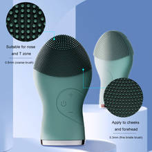 Cepillo de limpieza Facial eléctrico, masajeador de silicona Ultra sónico, para el cuidado de la salud del hogar 2024 - compra barato