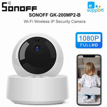 Интеллектуальный выключатель света SONOFF Ewelink GK-200MP2-B Смарт экшн-камера с Wi-Fi подключением Камера Беспроводной 1080P HD IP камеры безопасности дома Камера 360 ИК ночного видения детский монитор 2024 - купить недорого