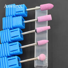 ASWEINA-broca de cerámica para uñas, accesorios para máquina eléctrica de manicura, limas, 1 Uds. Colores rosa 2024 - compra barato