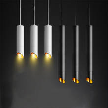 Thrisdar Modern Cylinder Pipe LED Pendant Lamp Long Tube Lamp Island Dining Room Shop Bar Pendant Light Pendant Lights 2024 - buy cheap