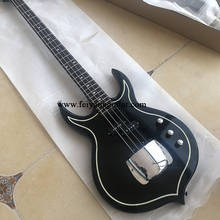 2020 new high-quality 4-string electric bass, black paint, bridge with cover, rose fingerboard, postage 2024 - buy cheap