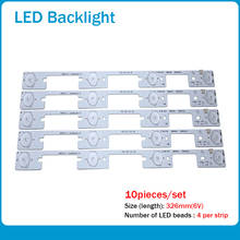 100 Pieces / lot Original New LED Strip for KONKA KDL40SS662U 35019864 KDL39SS662U 35018339 4 LEDs (6V) 327mm 2024 - buy cheap