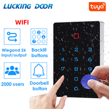 Wi-Fi сенсорная клавиатура дверного замка Tuya с подсветкой, 125 кГц 2024 - купить недорого