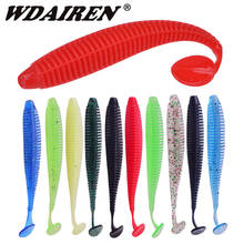 10pcs/Lot Fishing Worm Jigs Soft Lure 9.5cm 3g Shad Fishy Smell Silicone Artificial Bait Wobblers Tail Swimbait Carp Bass Tackle 2024 - buy cheap