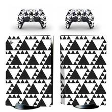 Pegatina triangular de piel para PS5, para consola Playstation 5 y 2 controladores, vinilo protector, estilo 2 2024 - compra barato